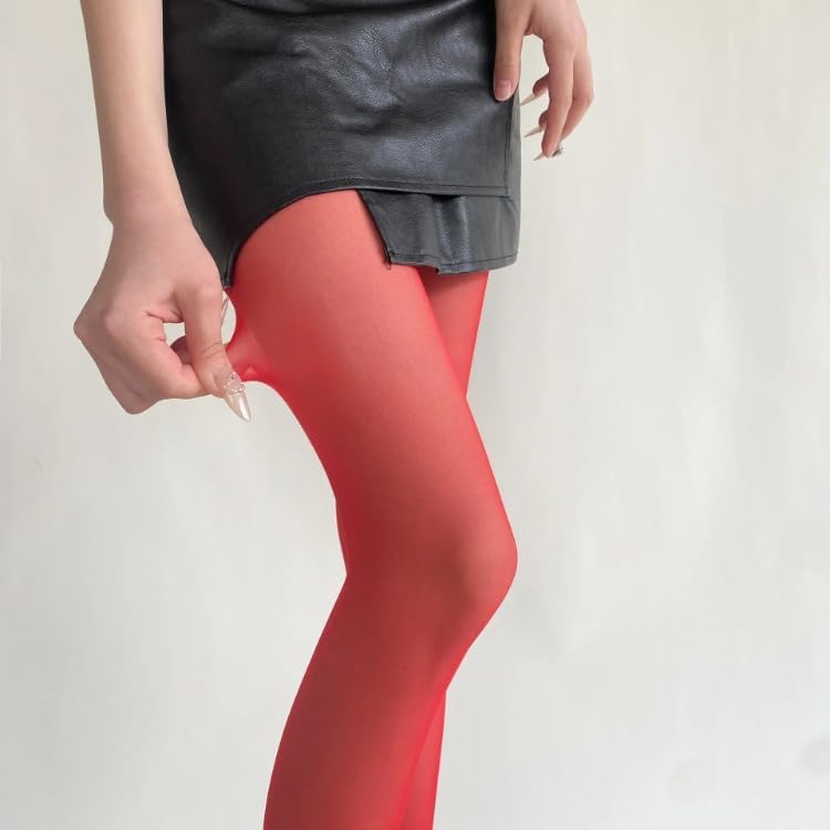 TYATVS Funky Colorful Tights for Women Whimsy Twee Colored Stockings Teal Fun Tights Y2k Emo Whimsigoth Clothes - Image 1